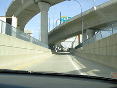 Freeway to the  Lenny Zakim Bridge