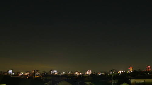 The night view from the new home