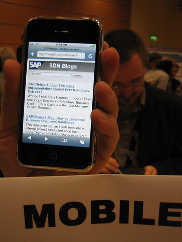 SDN Mobile on an iPhone