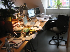 A cluttered Desk (general overview)