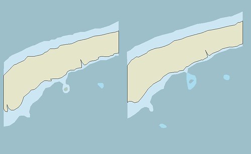 Manihi Atoll - EVS Precision and EEVS Precision Shorelines with Reefs (1-18,000)