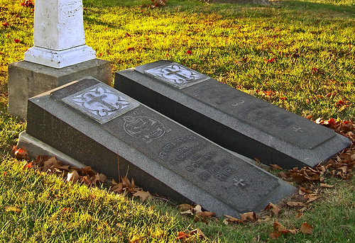 Saints Peter and Paul Roman Catholic Cemetery, in Saint Louis, Missouri, USA - Saint Liborius Church priest graves.jpg