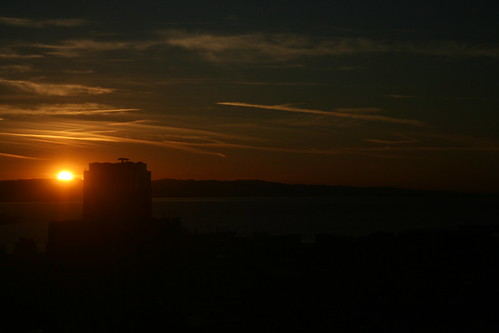 sun rise in San Francisco