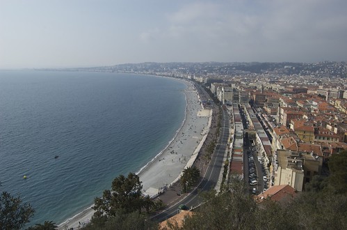Beach and Old Town of Nice