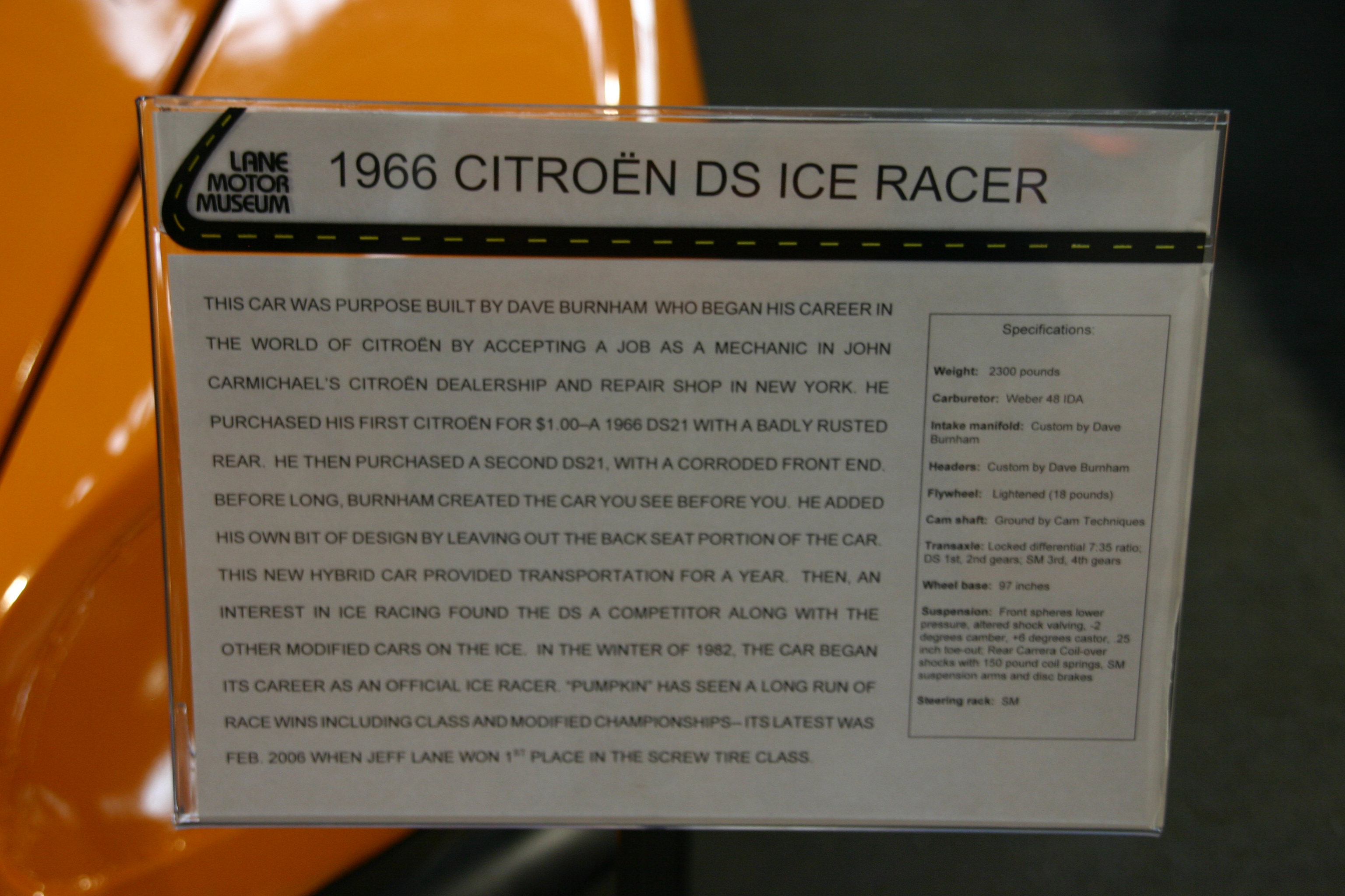 1966 Citroen DS 19 Ice Racer 3072 x 2048