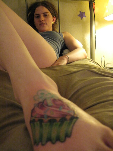  me, my hairy legs and my new tattoo 