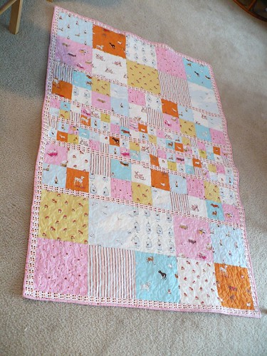 Completed Heather Ross Quilt