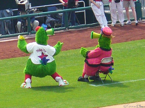 Phillies Phanatic Images. Phanatic Gives Flowers by