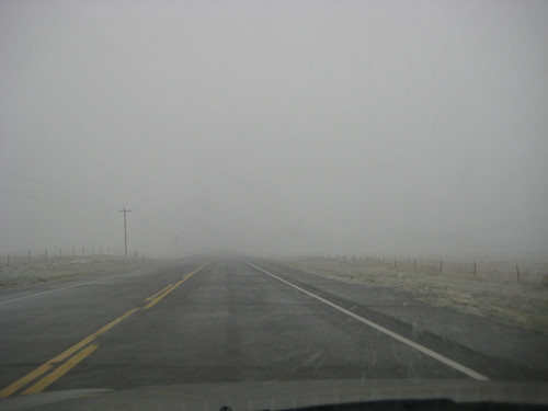 Sucky visibility on HWY 24 toward Colorado Springs