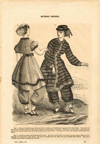 Bathing dresses, 1864