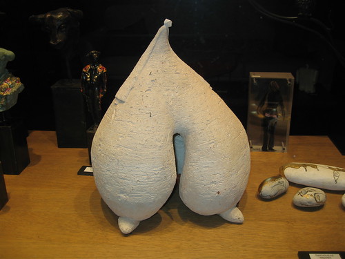 Sculpture resembling shapes of heart, breasts, buttocks and other body parts in abstract