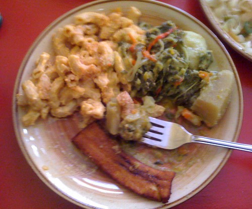 calabash lunch rundown and mac and cheese