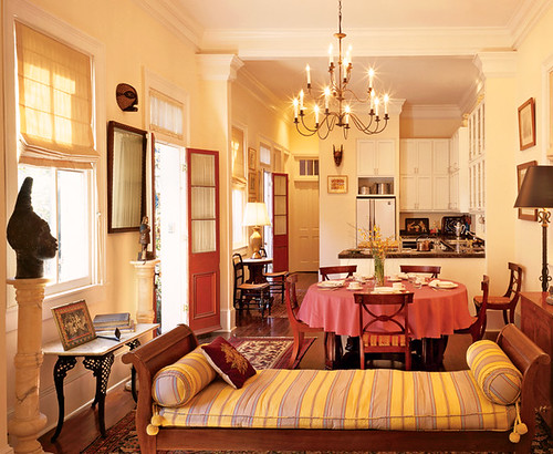 Helen Mirren luxury interior dining room furniture family room decoration