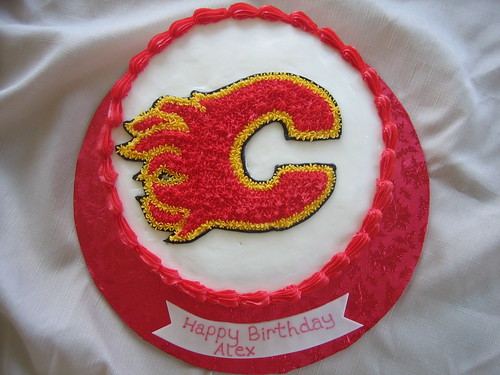 calgary flames logo. Calgary Flames Cake