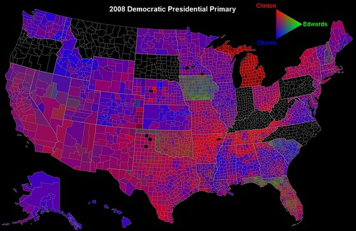 Democratic primary map (RGB)