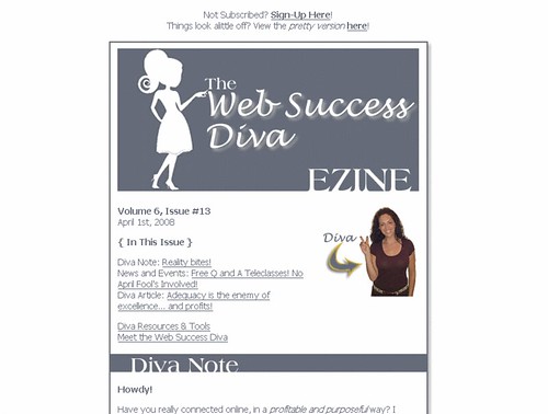 Web Success Diva eZine Template by Maria Reyes-McDavis, on Flickr