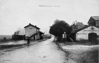 La gare d'Orgelet dans les années 1920