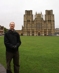 Chris at Wells Cathedral