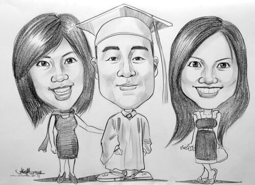 Caricatures pencil graduation 110308