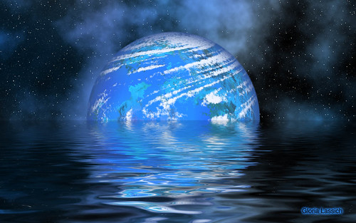 planet wallpaper. Aqua Blue Planet