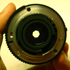50mm f/8 lens rear