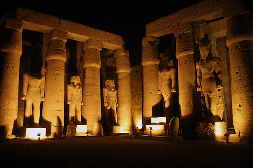 Luxor Temple at night ©  Elena Pleskevich