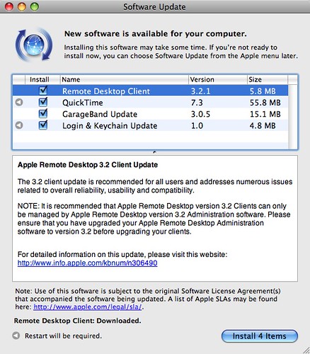 software updates for Leopard