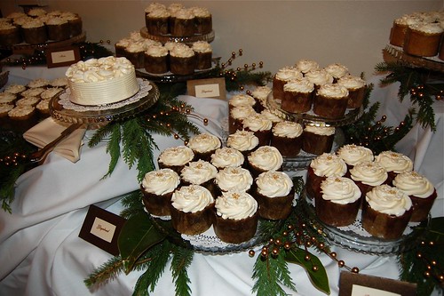 Reader and baker Lori Malloy sent us this photo of wedding cupcakes she made