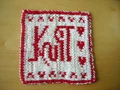 DK hot pad Knit side