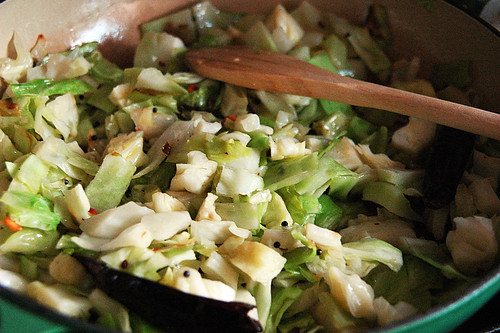 indian spiced cabbage