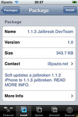 1.1.3 Firmware Jailbroken Dev Team iSpazio
