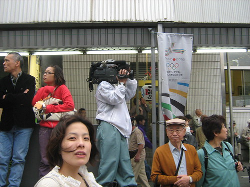 Big video camera during Sanja Matsuri