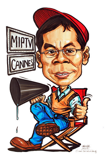 Caricature for Media Development Authority Singapore Minister Lui Tuck Yew