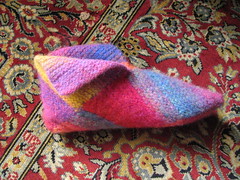 Still in progress: Re-felted slipper