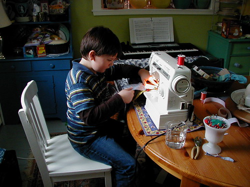 he bakes, he sews