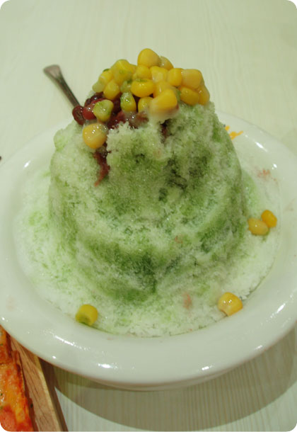 Corn and Red Bean Ice