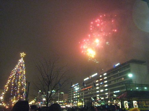 Fireworks in Christmas opening