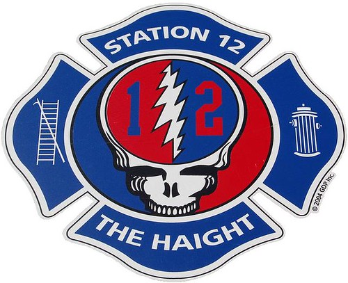 San Francisco Fire Department (SFFD - Station 12, The Haight) Grateful Dead Steal Your Face