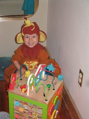 Karston in monkey costume