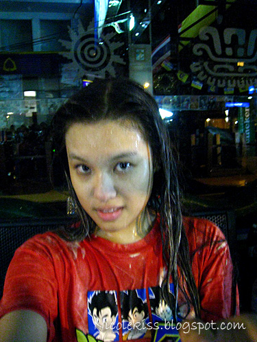 a wet nicole at water festival