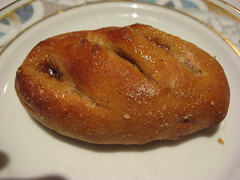Charlie Trotter's: Maple bacon bread (close up)