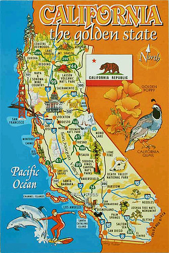 California map from Maddeleine5, US by Alvhyttan