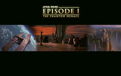  Star Wars, episode 1 The Phantom Menace banner wallpaper 
