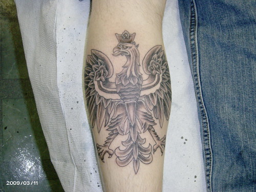 polish eagle tattoo by creativetattoos
