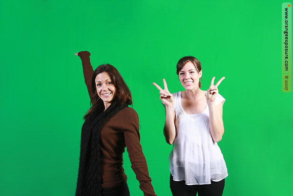 green screen photography for events - orange photography