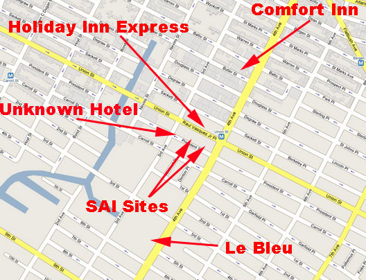 Gowanus Hotel Map