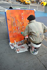 ON-THE SPOT PAINTING IN TIMES SQUARE  2011    ...
