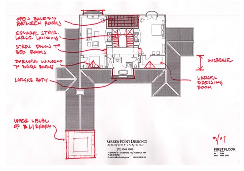 house plan alterations (top floor)