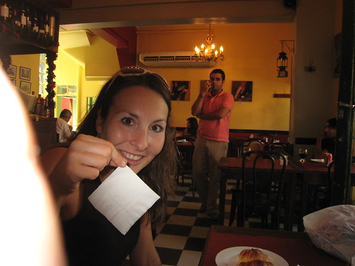 Carly with Napkin