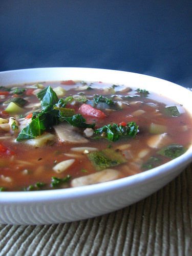 Hearty Vegetable Soup with Orzo
